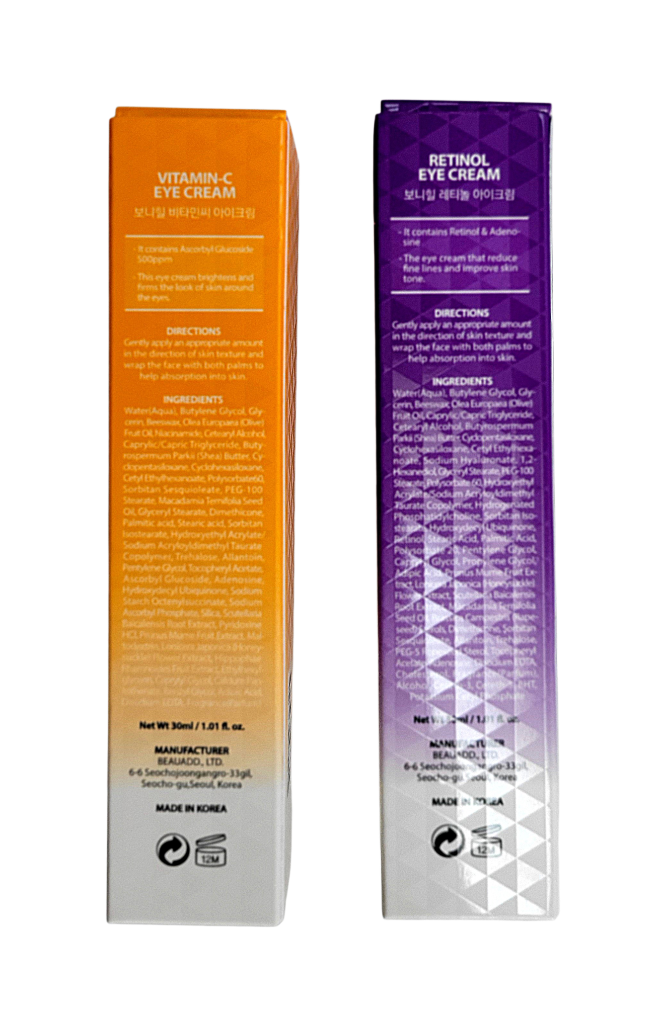 Bonnyhill Vitamin C and Retinol Eye Cream Duo