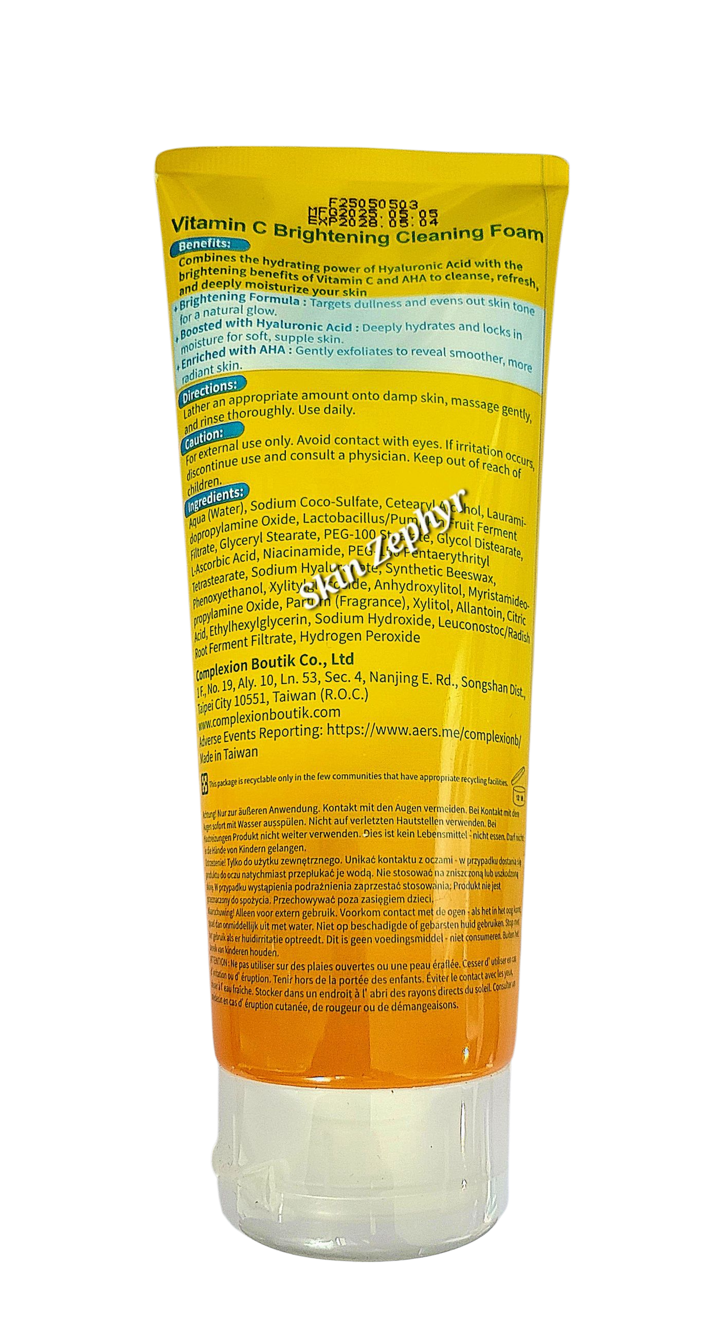 Complexion Boutik Vitamin C Brightening Cleansing Foam