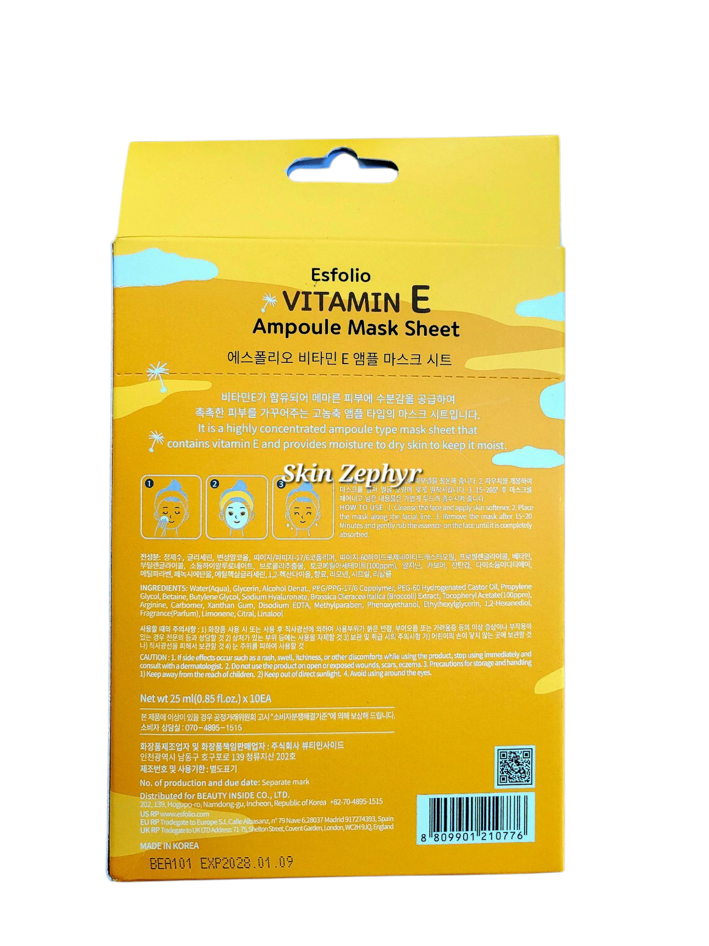 Esfolio Vitamin E Ampoule Mask Sheets
