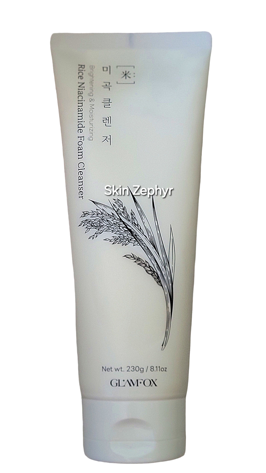 Glamfox Rice Niacinamide Foam Cleanser  Skin Zephyr