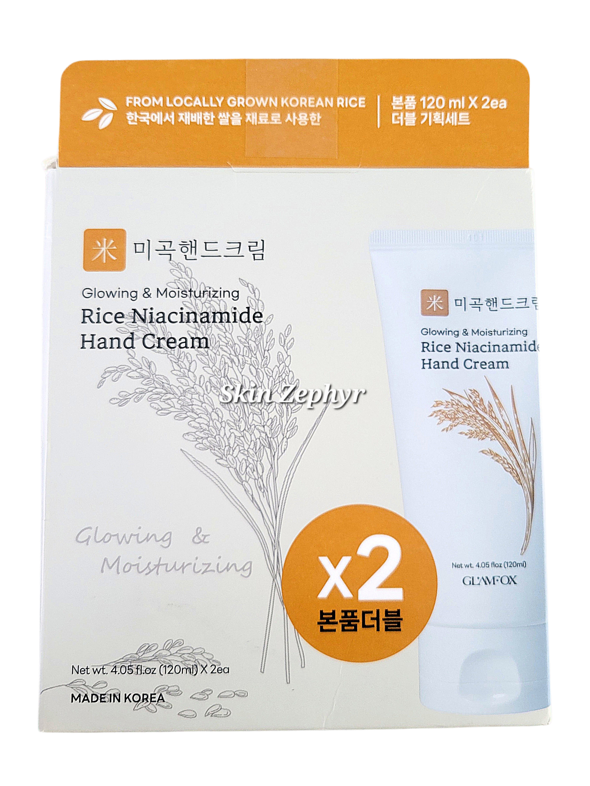 Glamfox Rice Niacinamide Hand Cream Set – Skin Zephyr