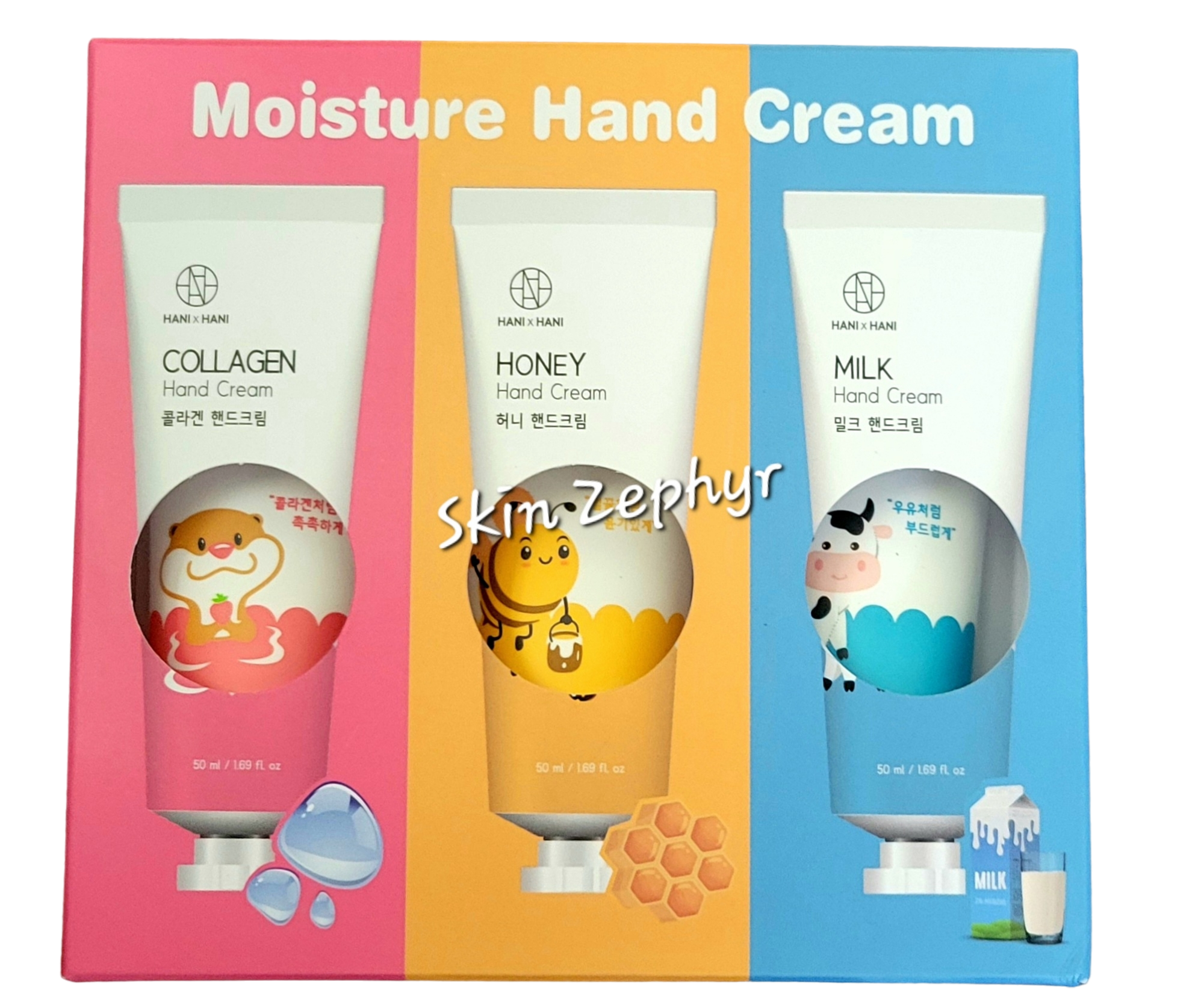 Hani x Hani Moisture Hand Cream Set (Collagen, Honey and Milk