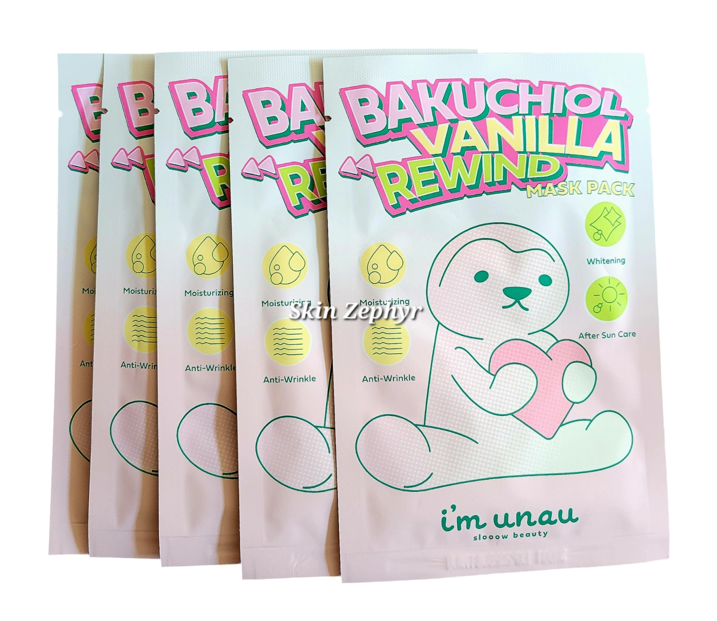 I'm Unau/I'm Now Bakuchiol Vanilla Rewind Mask Pack