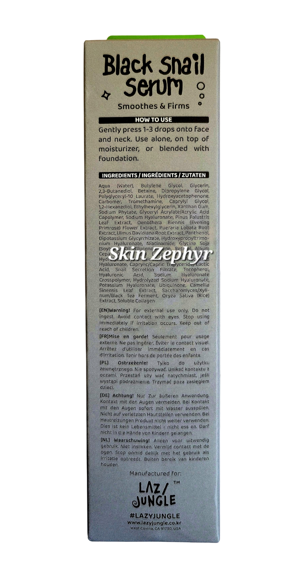 Lazy Jungle Black Snail Serum