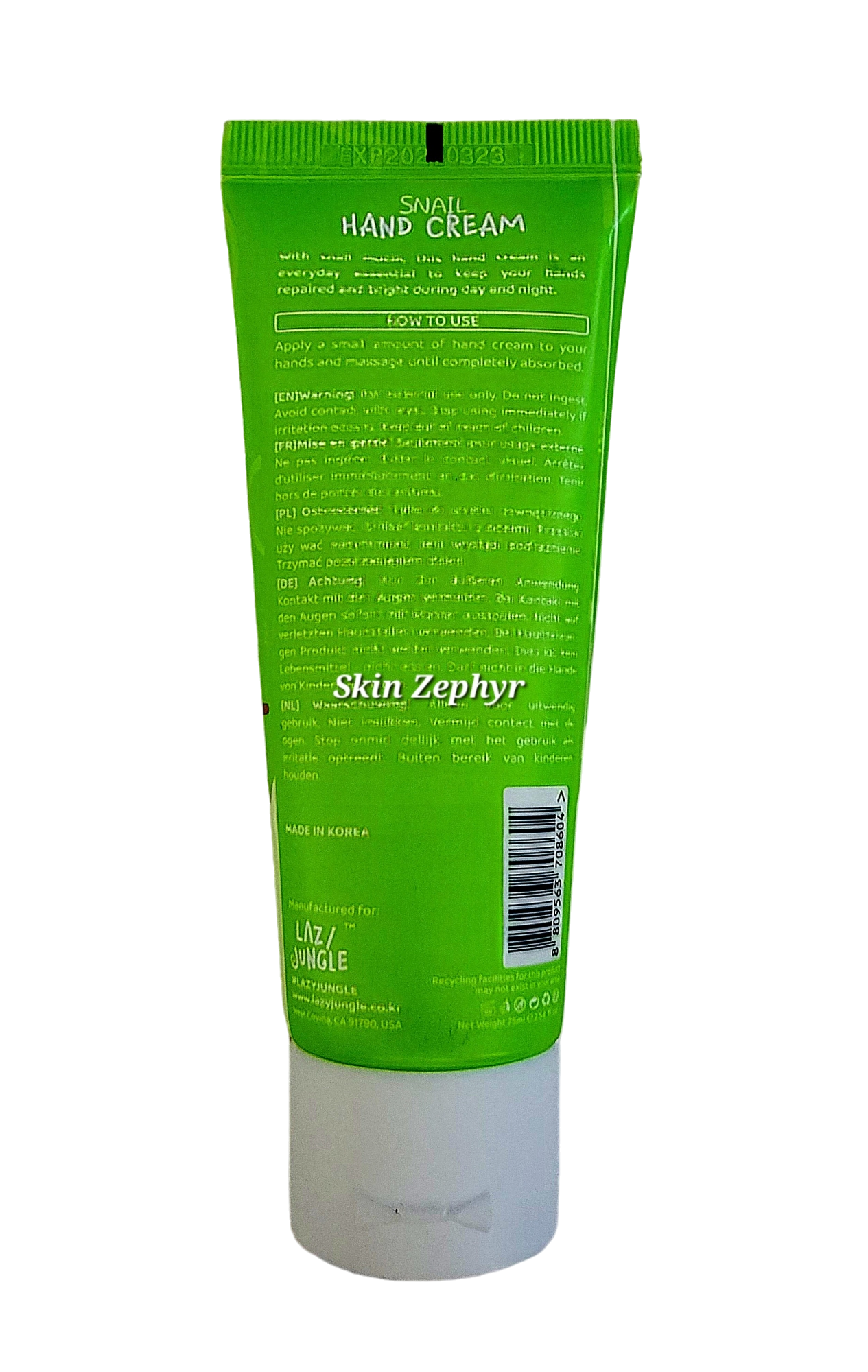 Lazy Jungle Snail Hand Cream