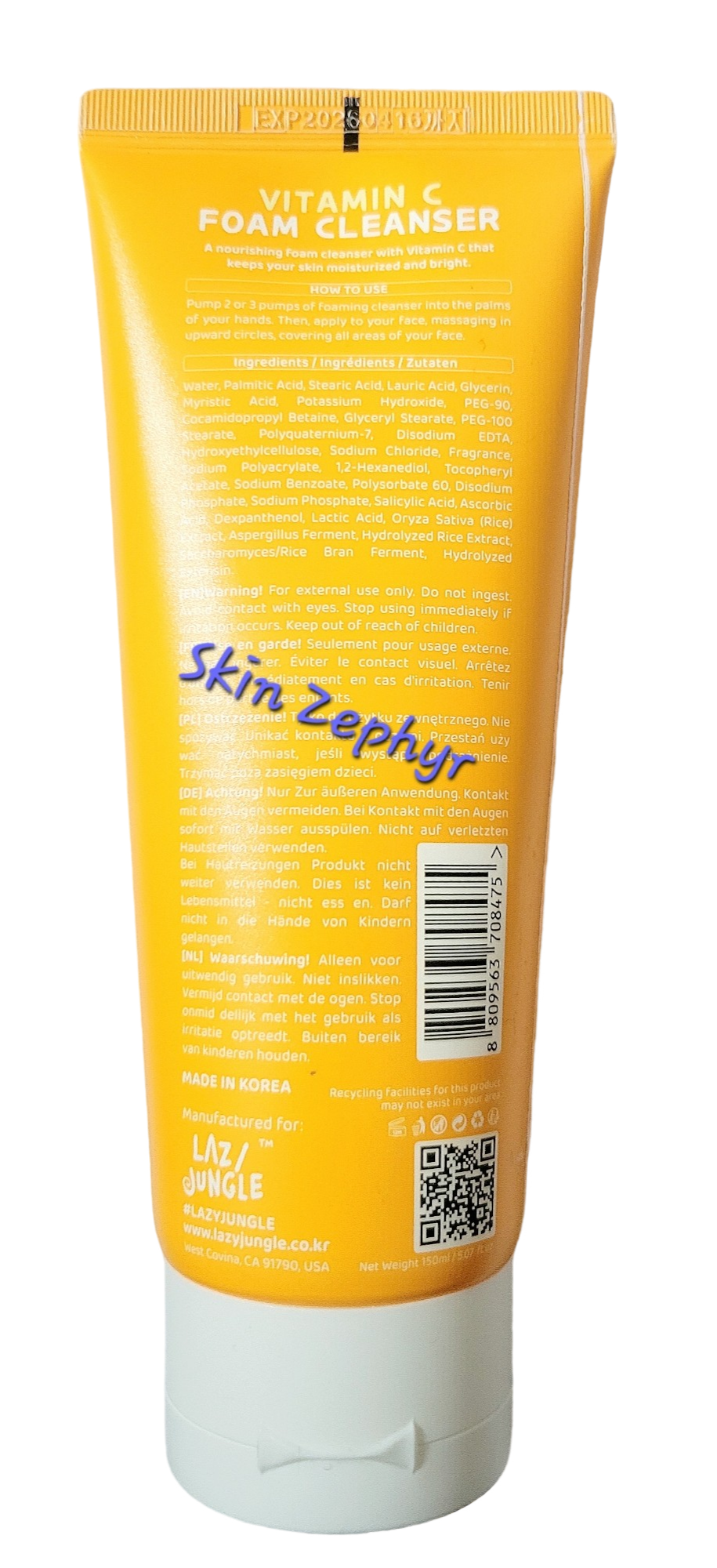 Lazy Jungle Vitamin C Foam Cleanser