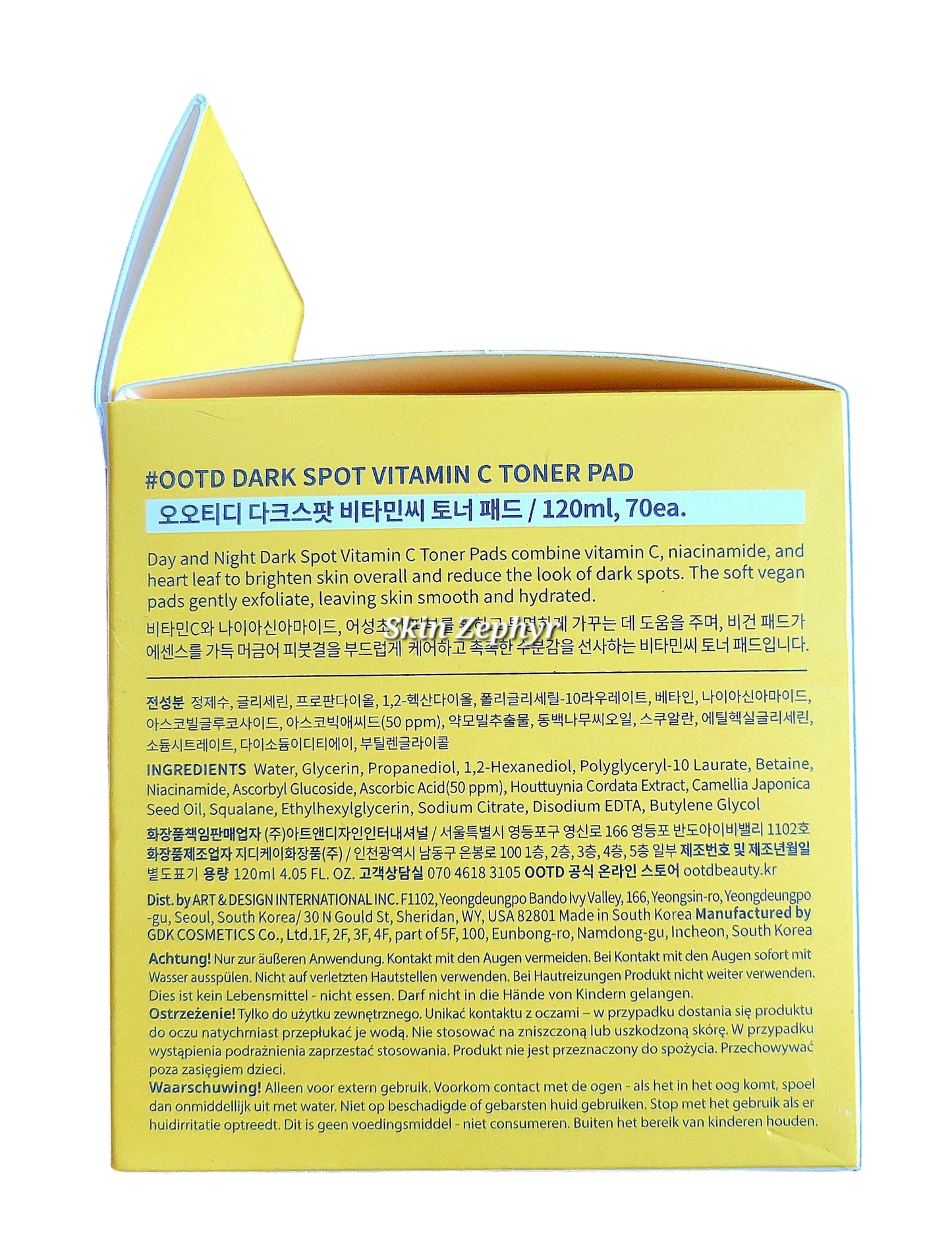 OOTD Dark Spot Vitamin C Toner Pad