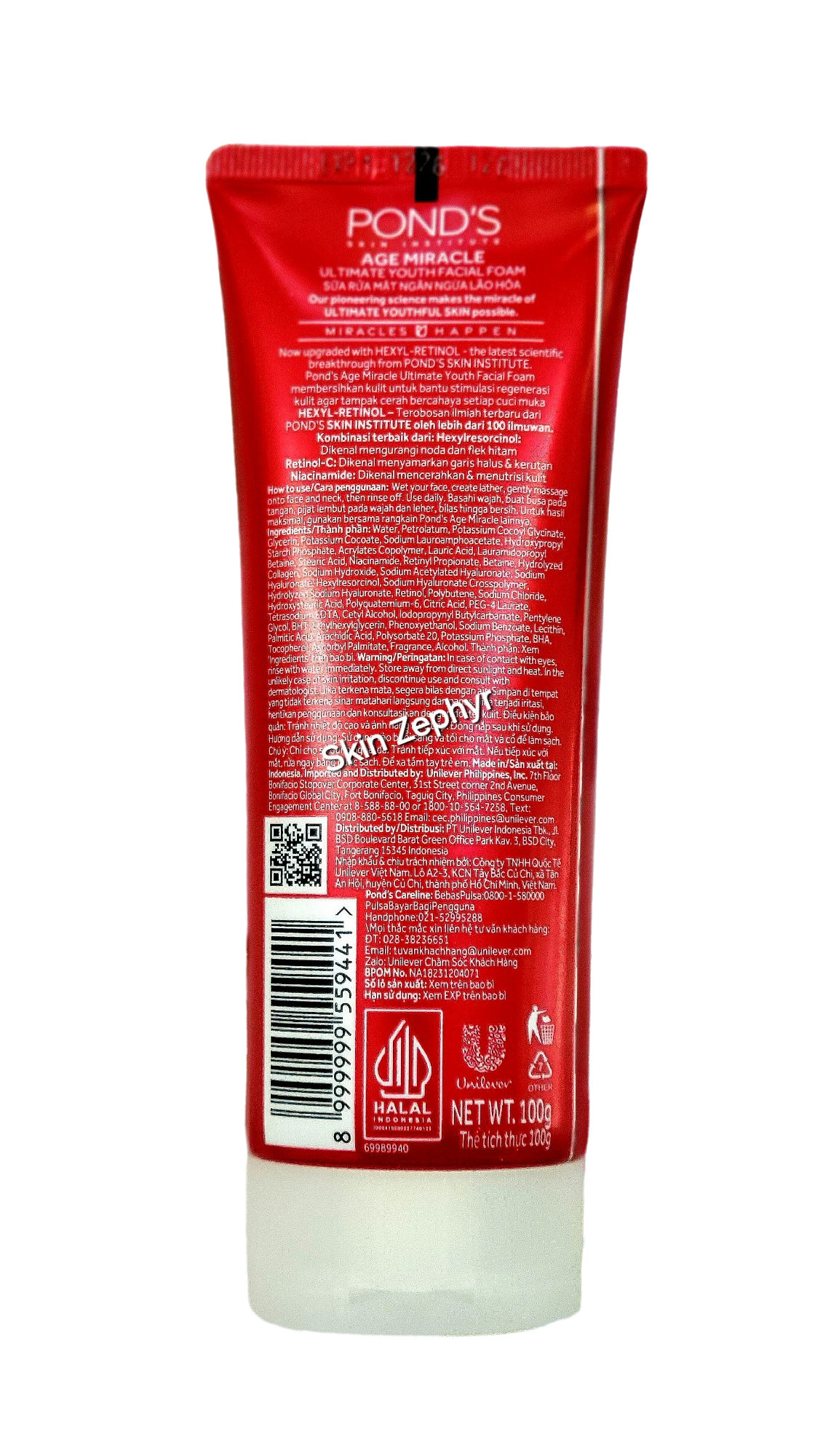 Pond's Age Miracle Ultimate Youth Hexyl-Retinol Facial Foam