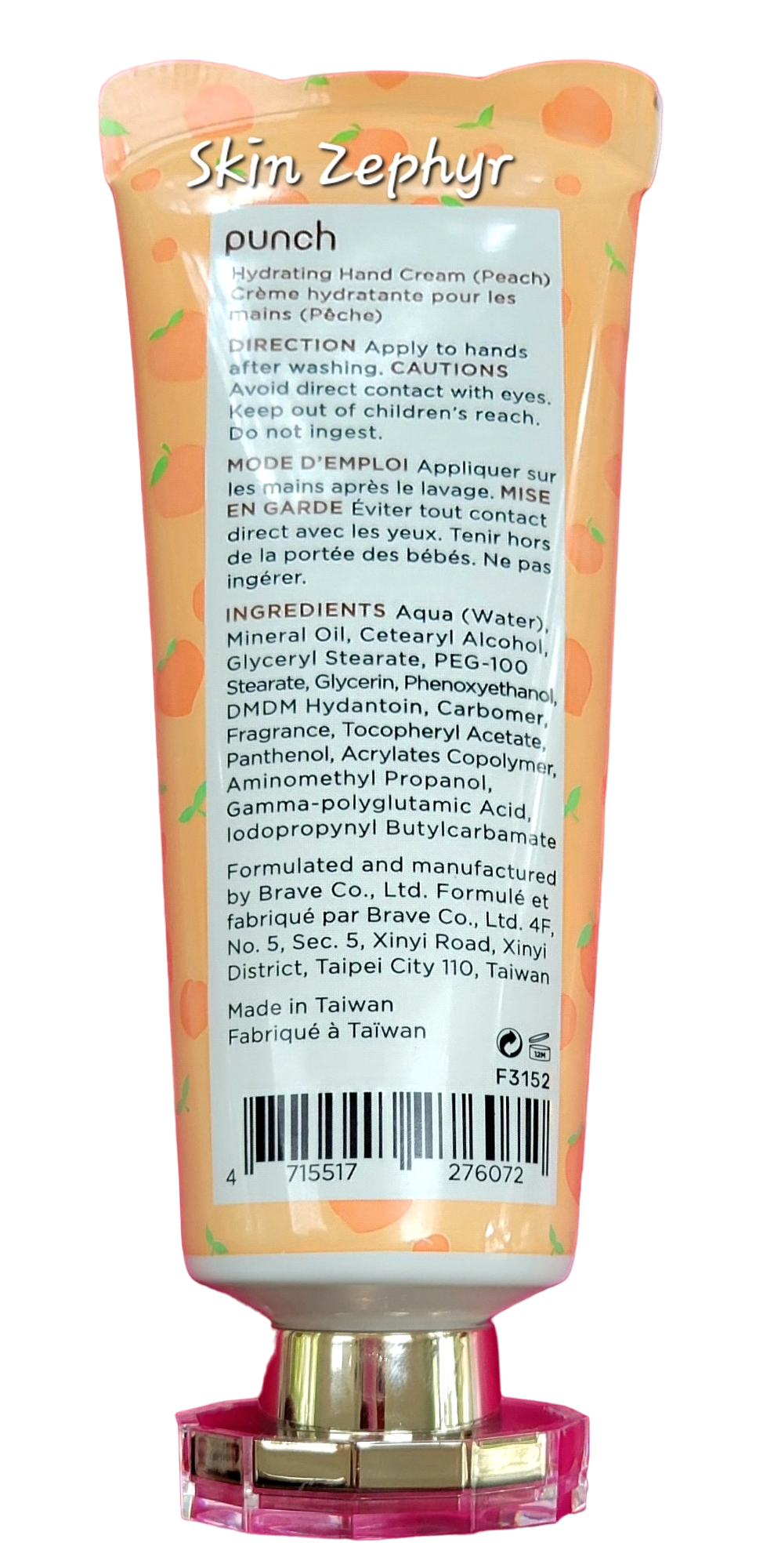 Punch Peach Hydrating Hand Cream