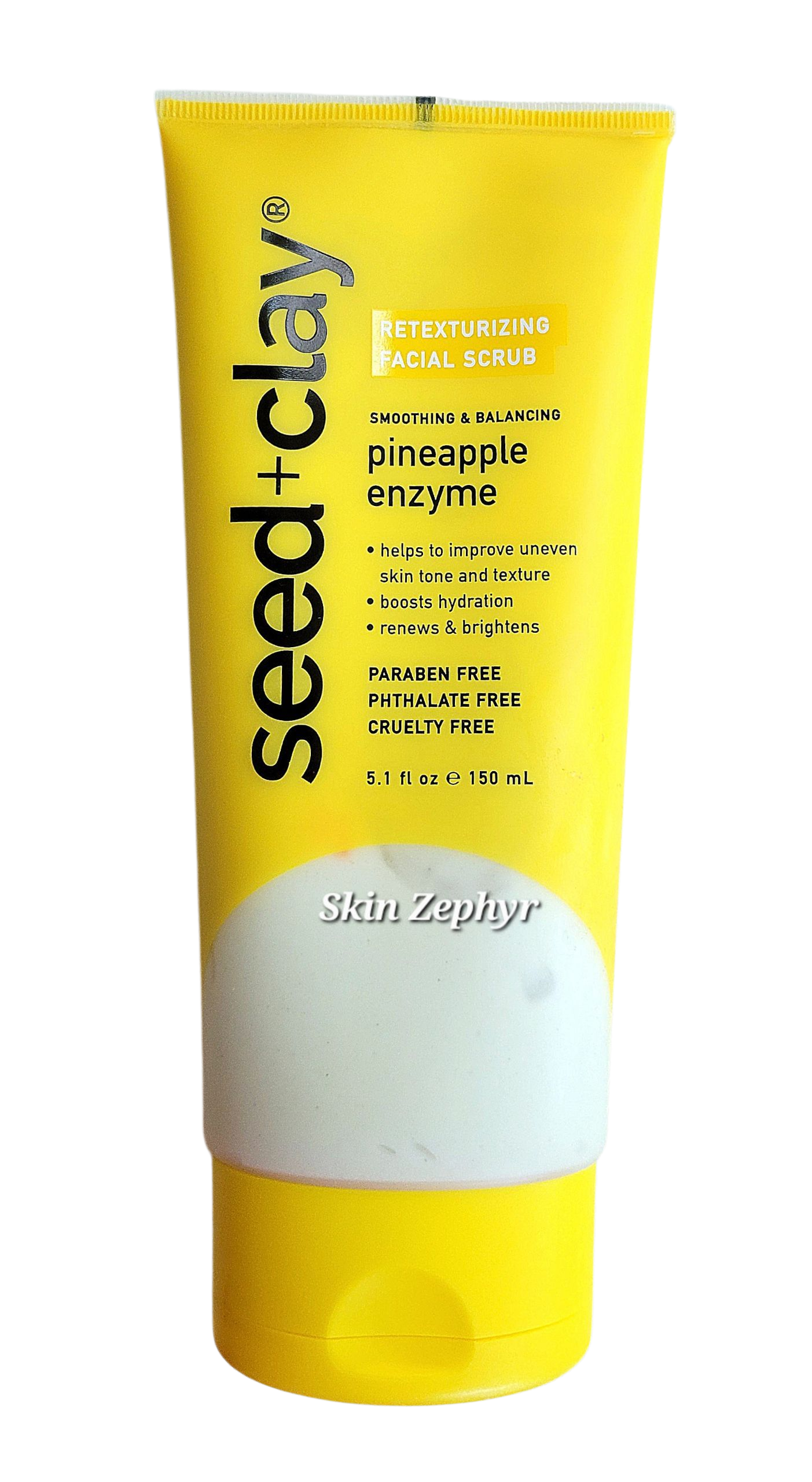 Seed and Clay Pineapple Enzyme Retexturizing Gel Facial Scrub No