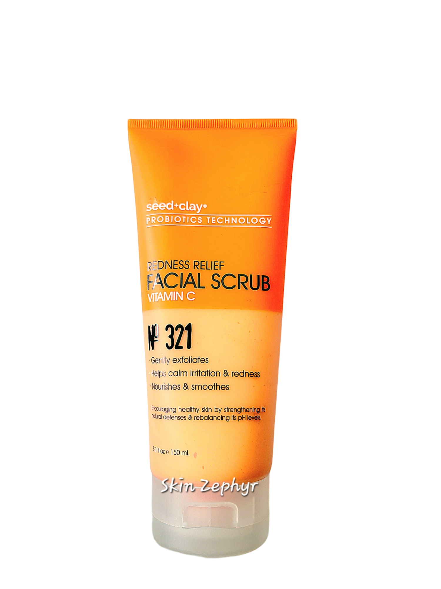 Seed and Clay Redness Relief Vitamin C Facial Scrub No. 321 Skin Zephyr