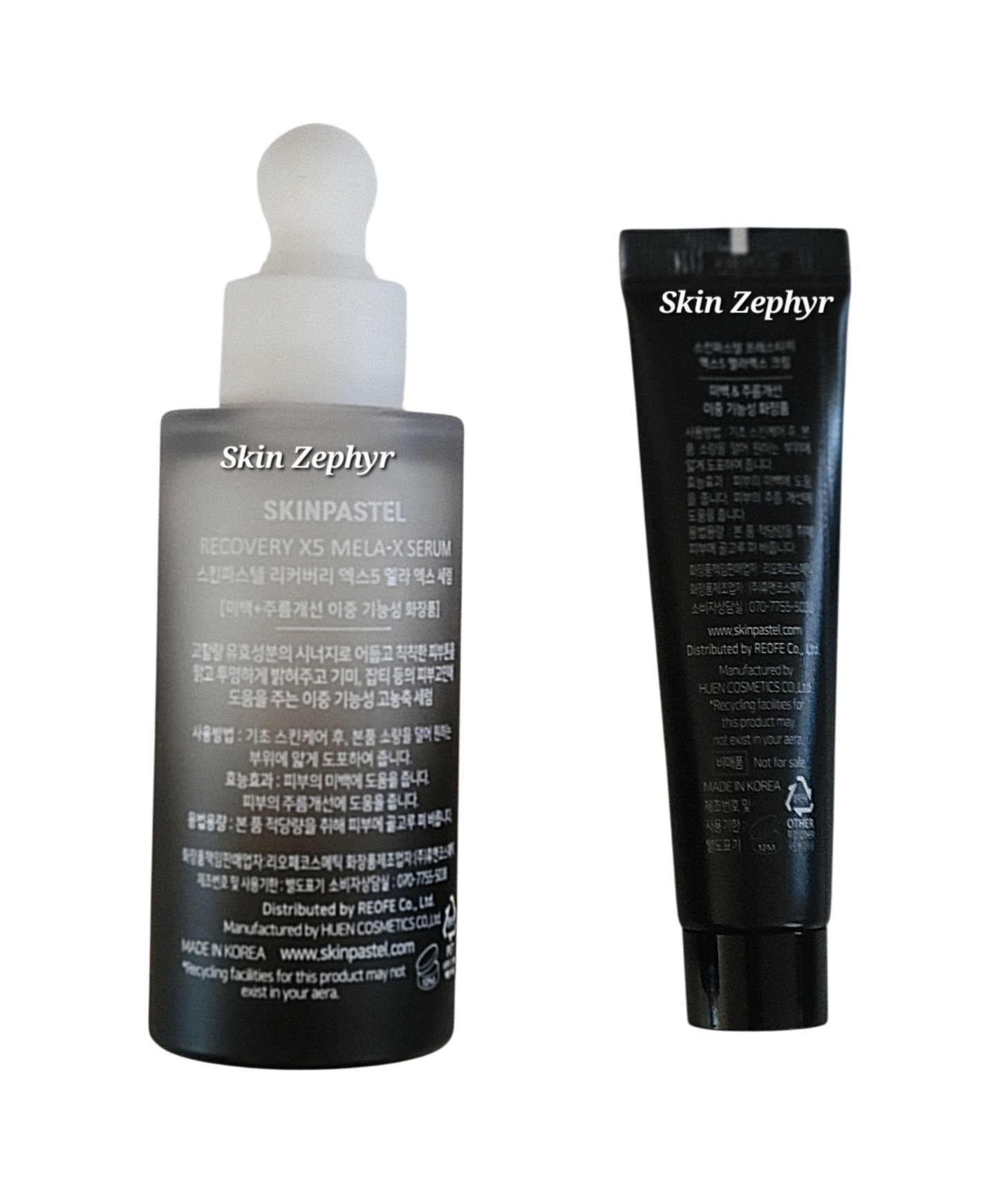 Skinpastel Recovery x5 Mela Serum and Cream Duo