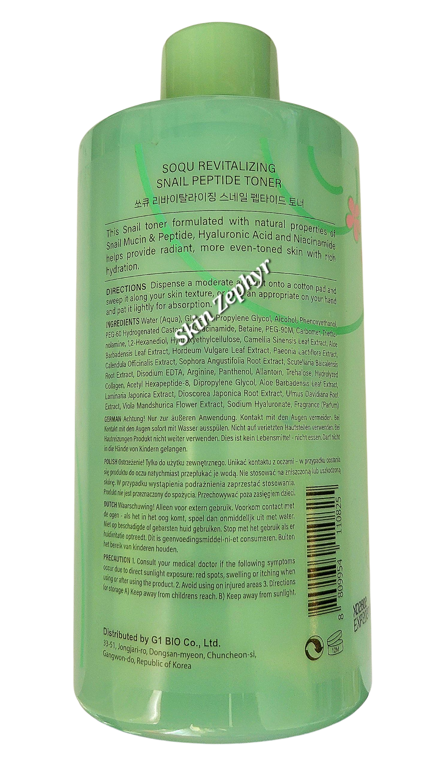 Soqu Revitalizing Snail Peptide Toner