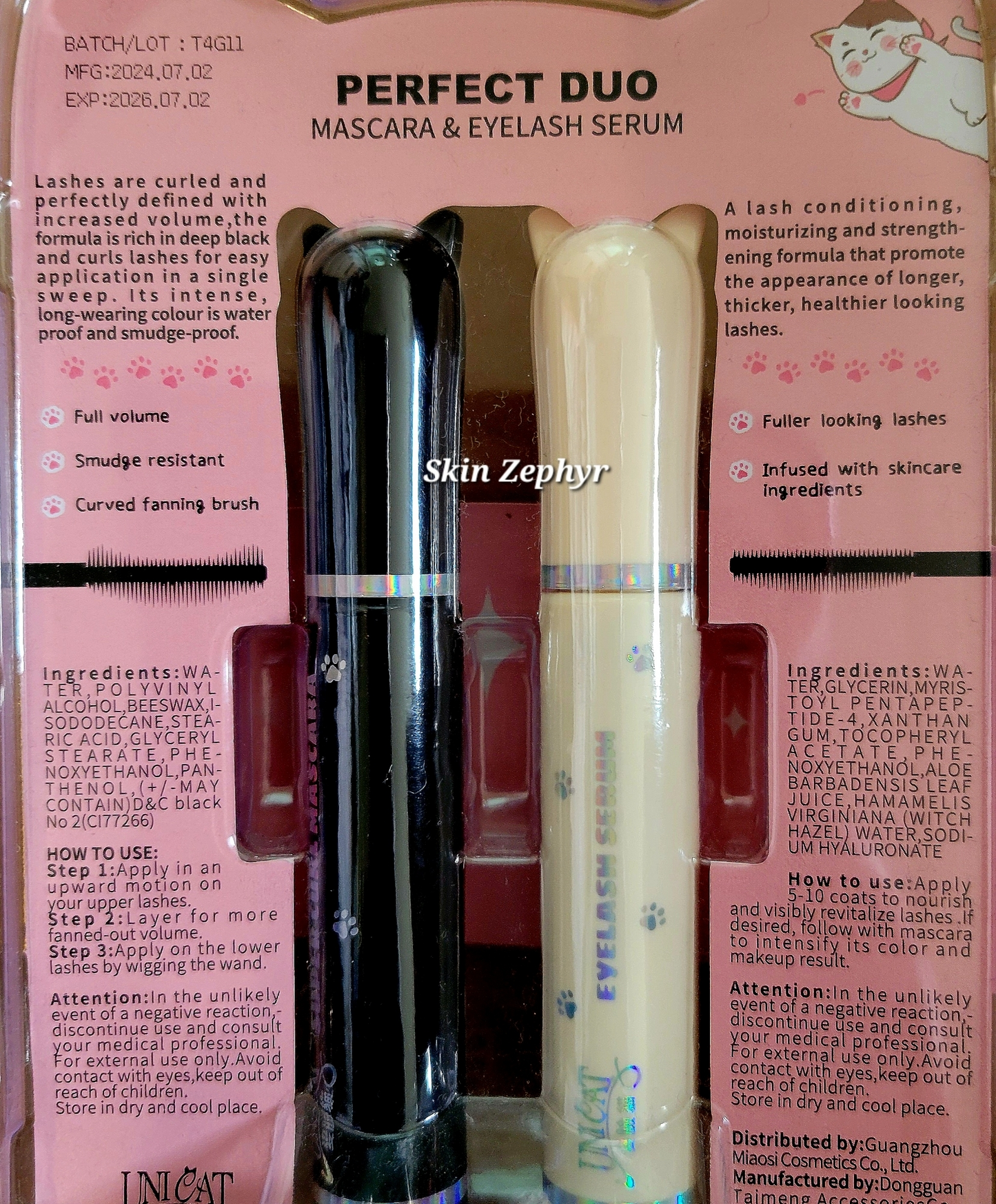Unicat Mascara and Eyelash Serum Perfect Duo