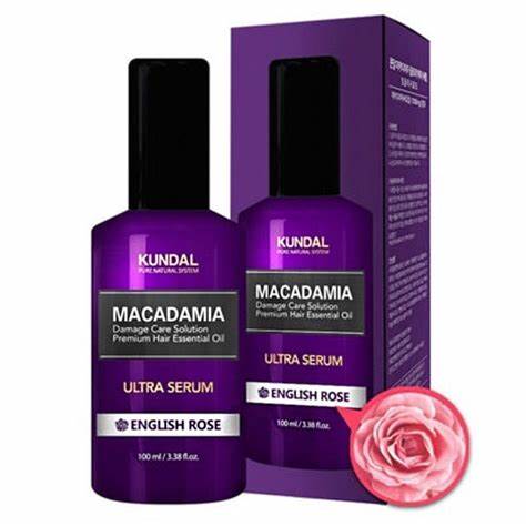 Kundal Macadamia Ultra Hair Serum in English Rose