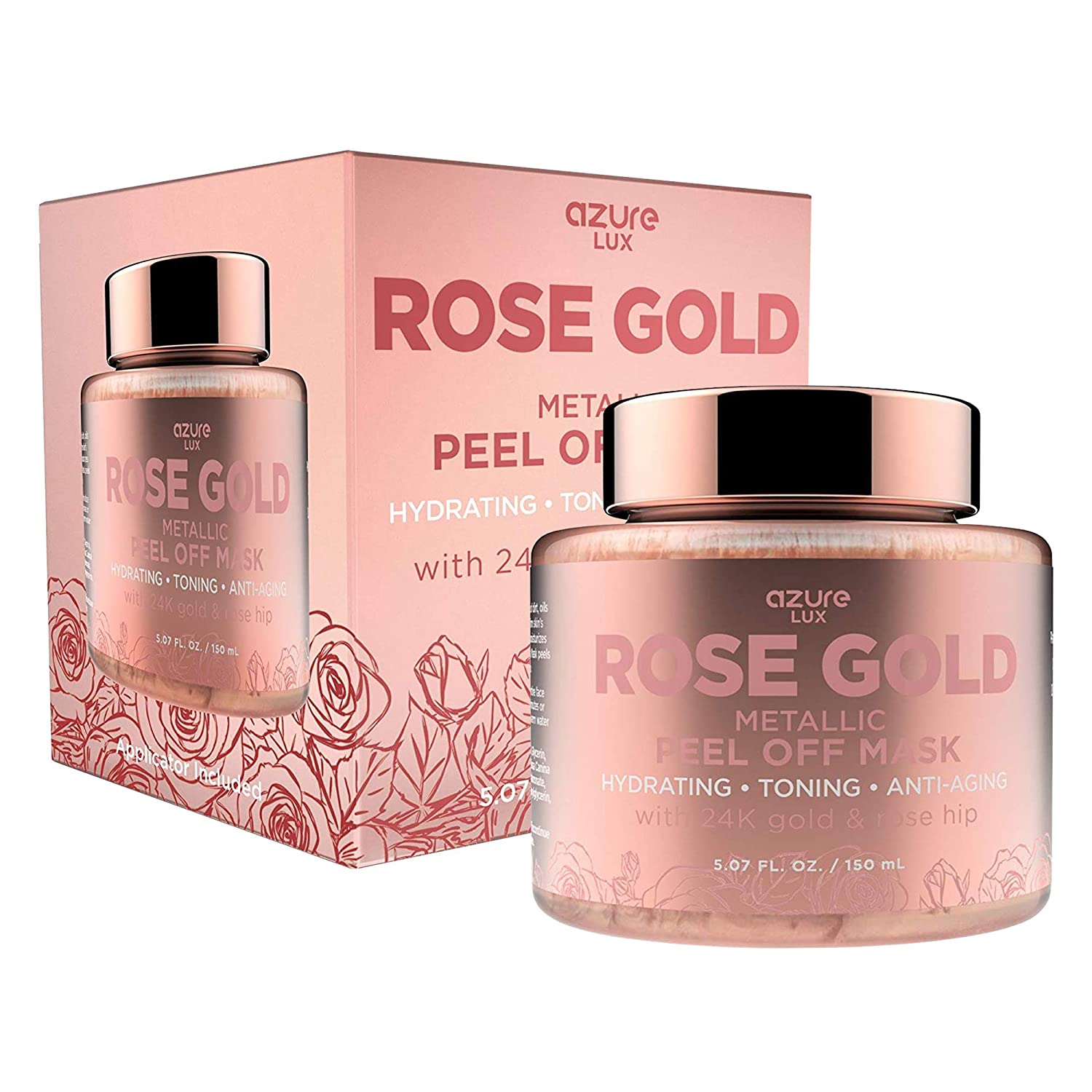 Azure Rose Gold Metallic Peel Off Mask Skin Zephyr