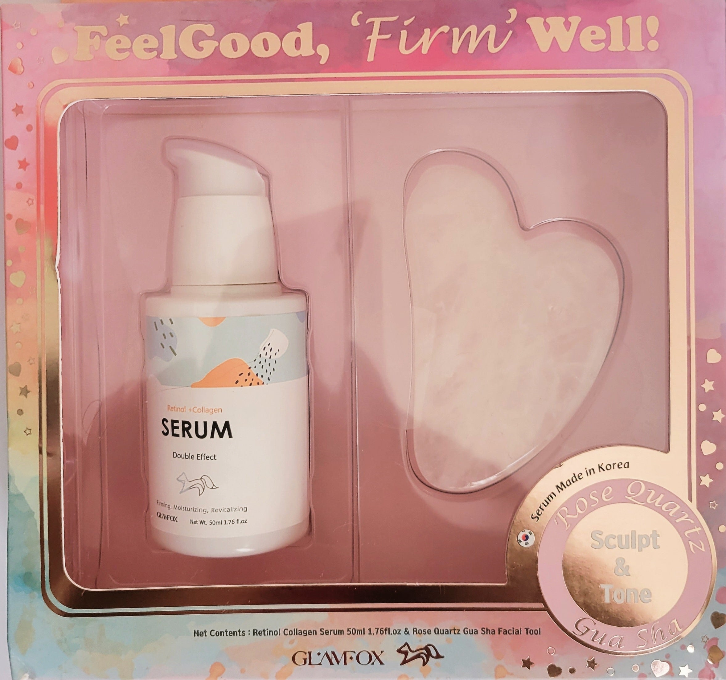 Glamfox Retinol & Collagen Double Effect Gua Sha Set – Skin Glamfox Retinol & Collagen Double Effect Gua Sha Set – Skin