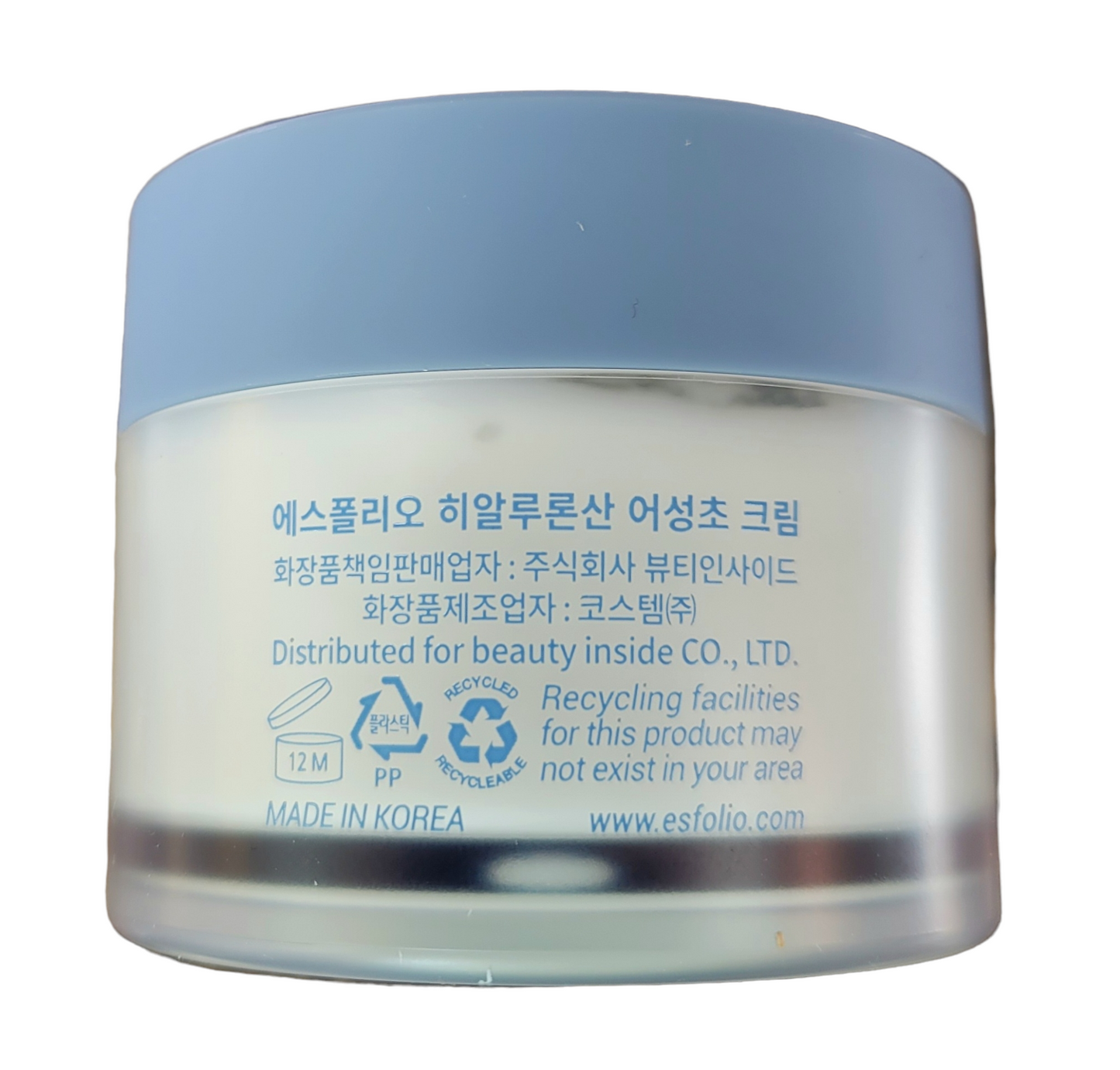 Esfolio Hyaluronic Acid Hottuynia Cordata Cream