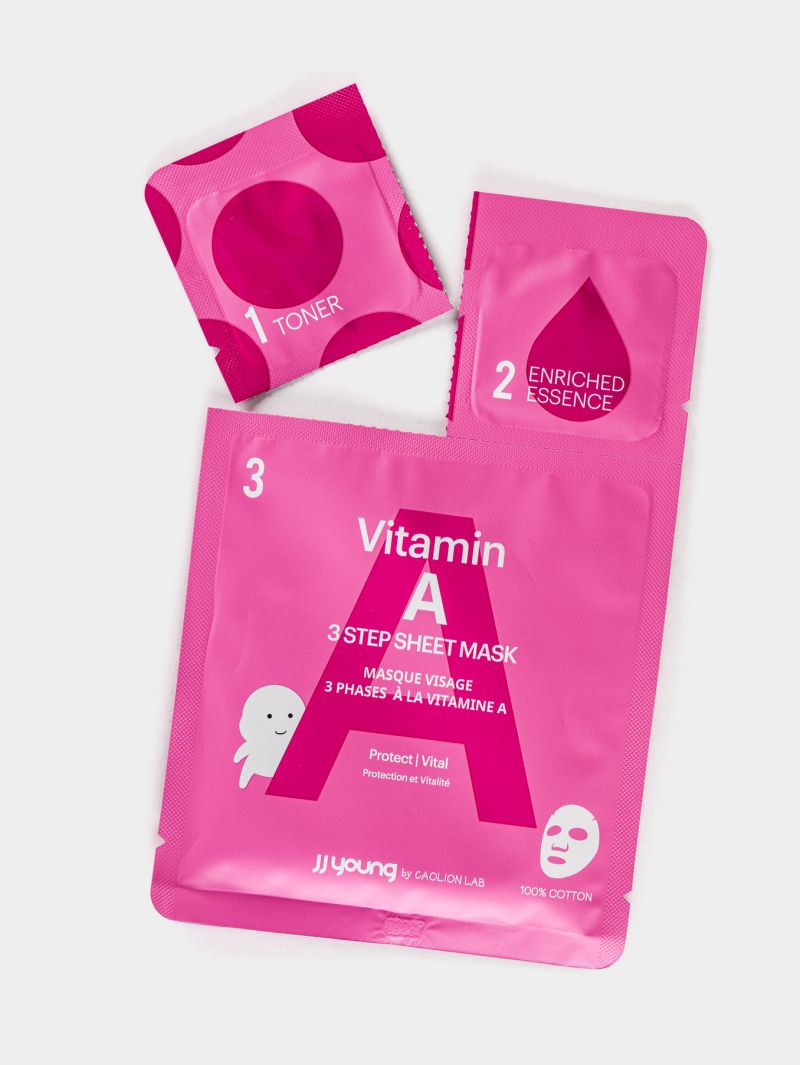 JJ Young Vitamin A 3 Step Sheet Mask – Skin Zephyr