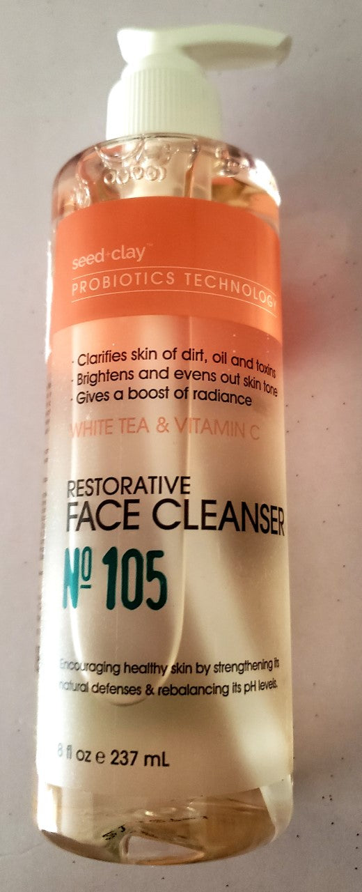 Seed and Clay Probiotics Technology White Tea & Vitamin C Face Cleanser