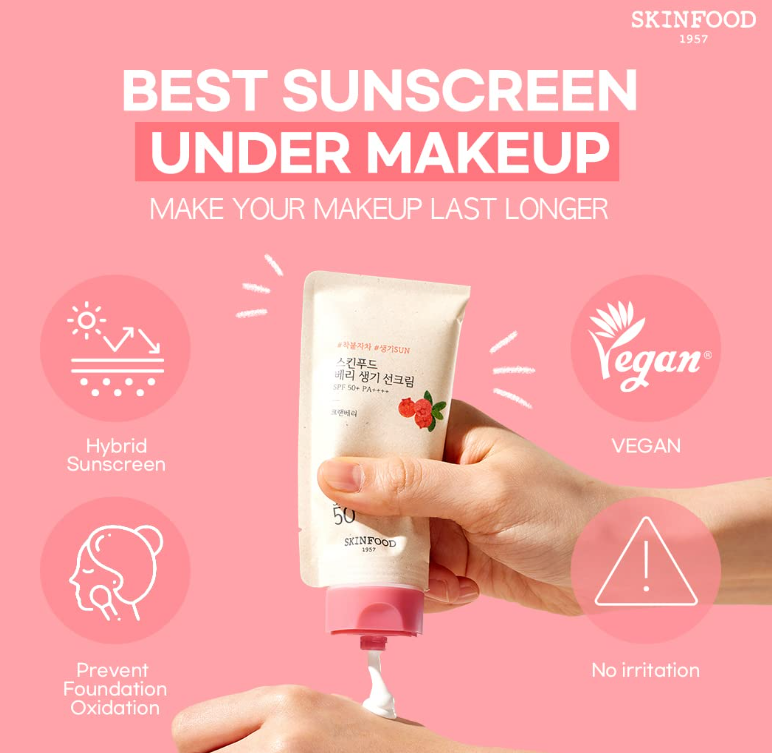 SKINFOOD Soothing Mini Vegan Sun Cream SPF 50+ PA++++ Sunscreen Zinc
