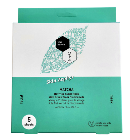Vital Beauty Matcha Reviving Facial Mask with Green Tea & Niacinamide