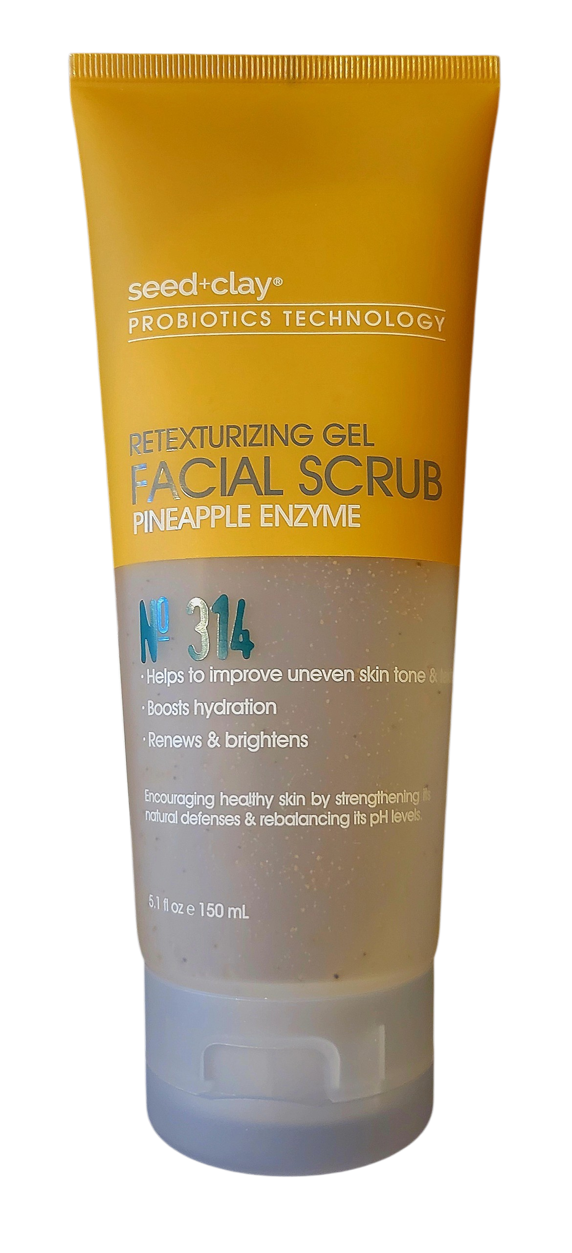 Seed and Clay Pineapple Enzyme Retexturizing Gel Facial Scrub No. 314