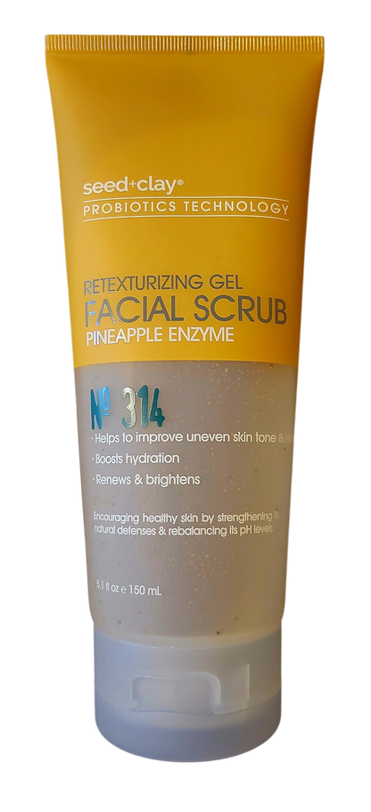 Seed and Clay Pineapple Enzyme Retexturizing Gel Facial Scrub No. 314