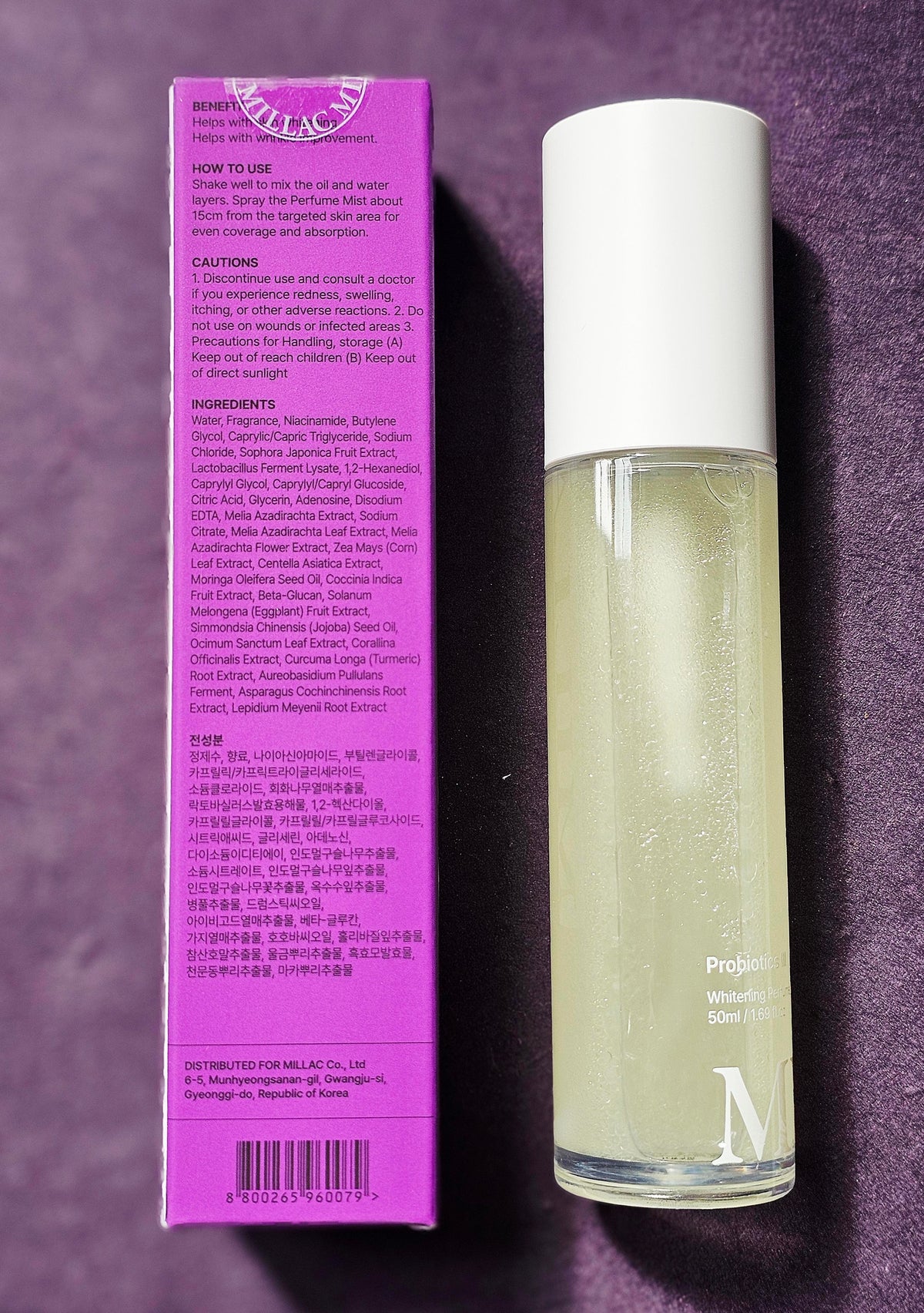 MILLAC Probiotics III Whitening Perfume Body Mist Bombshell 50ml