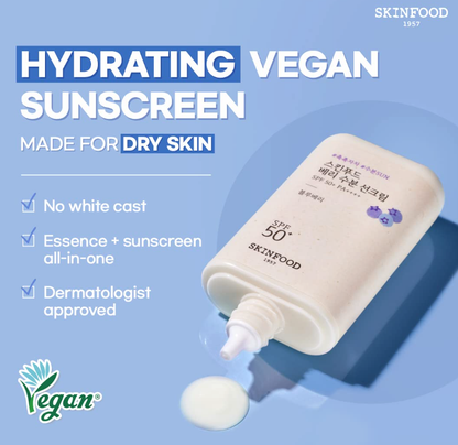 SKINFOOD Soothing Mini Vegan Sun Cream SPF 50+ PA++++ Sunscreen Zinc