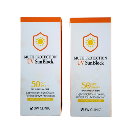 3W CLINIC Multi Protection UV Sun Block SPF 50 PA +++ Duo