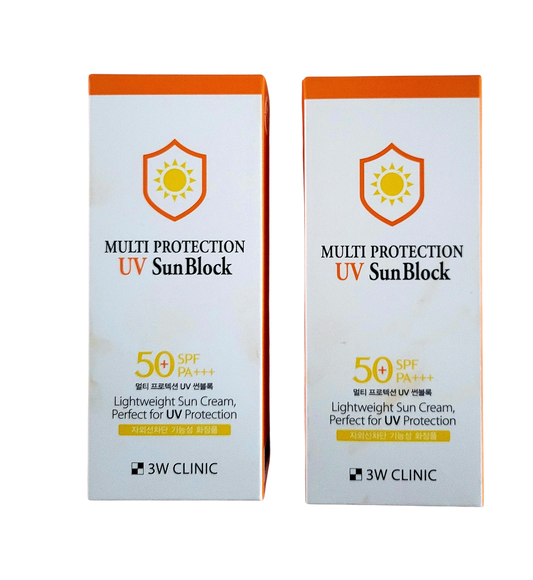 3W CLINIC Multi Protection UV Sun Block SPF 50 PA +++ Duo