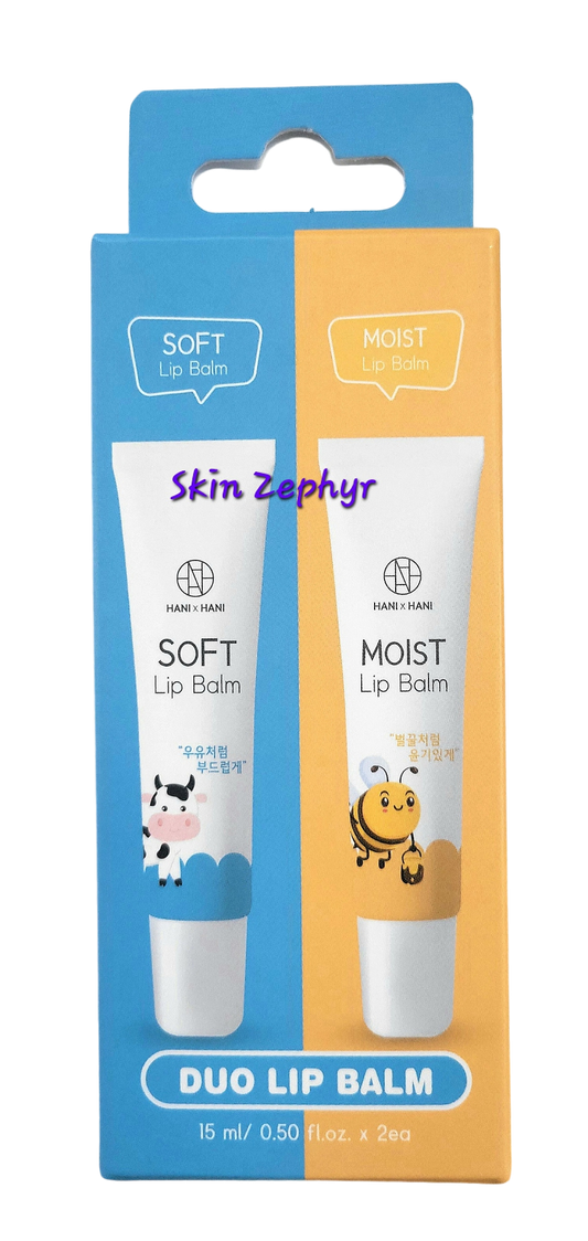 Hani x Hani Soft and Moist Lip Balm Duo