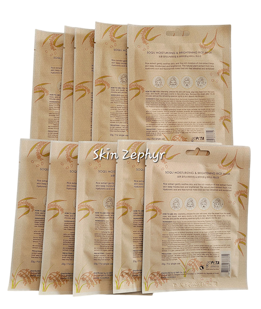 Soqu Moisturizing and Brightening Rice Mask