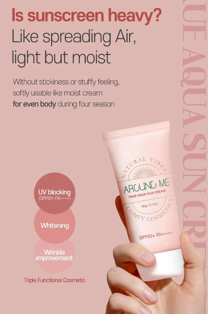 AROUND ME - True Aqua SPF 50+ Sunscreen 60ml