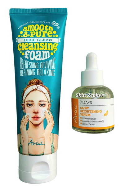 Ariul 7days Brightening Special Set: Brightening Serum & Cleansing Foam