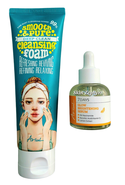 Ariul 7days Brightening Special Set: Brightening Serum & Cleansing Foam