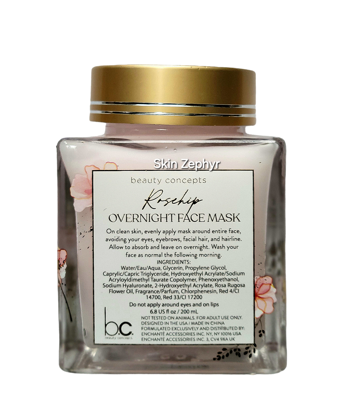 Beauty Concepts Rosehip Overnight Face Mask