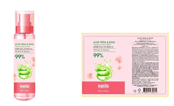Beautyskin Aloe Vera and Rose Squeeze Facial Mist
