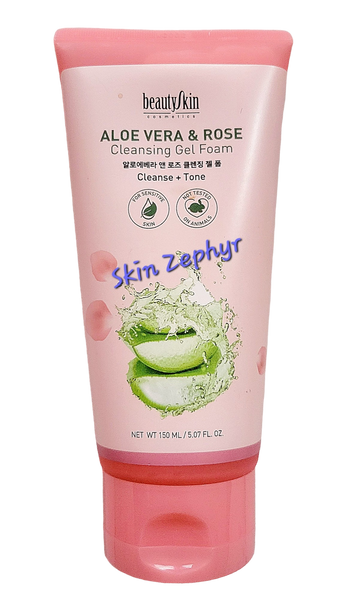 Beautyskin Aloe Vera and Rose Cleansing Gel Foam – Skin Zephyr