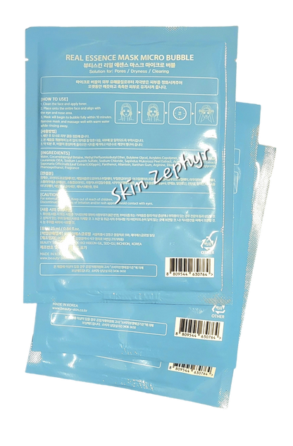 Beautyskin Real Essence Micro Bubble Mask