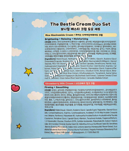 Bonnyhill The Bestie Cream Duo Set: Rice and Strawberry