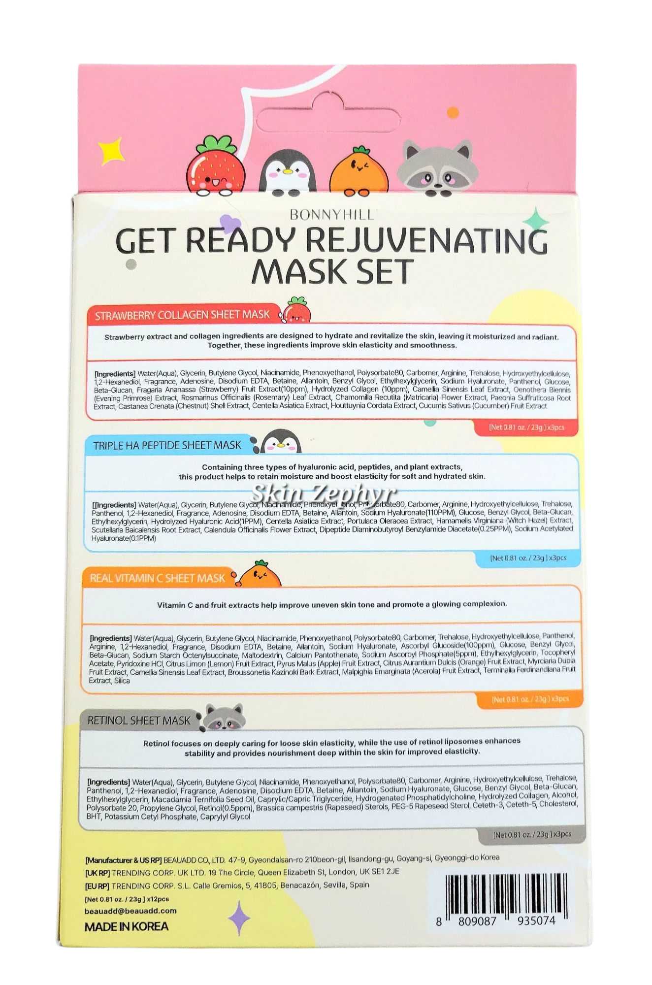 Bonnyhill Get Ready Rejuvenating Mask Set