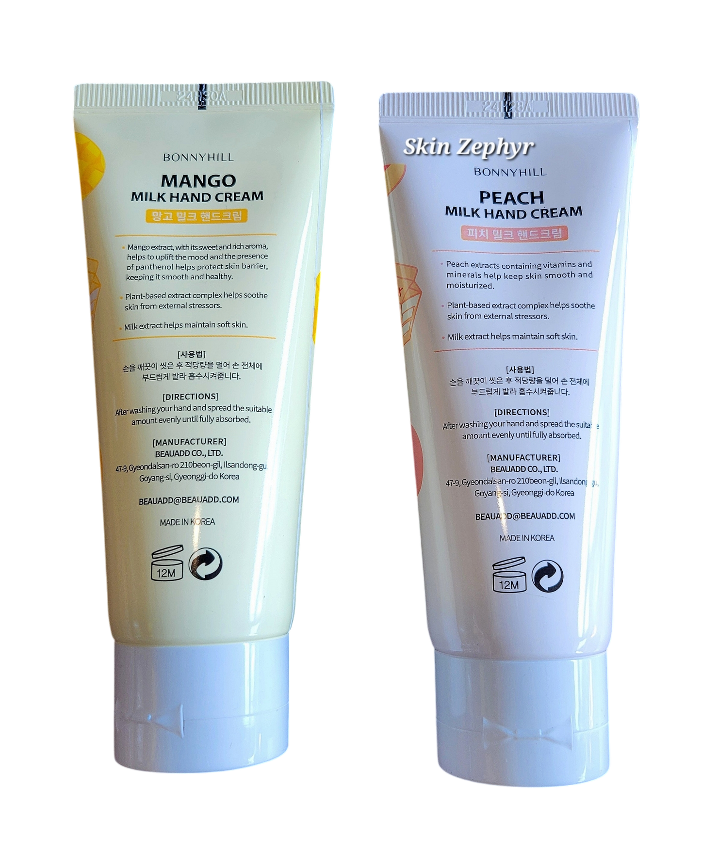 Bonnyhill Mango and Peach Hand Cream Duo