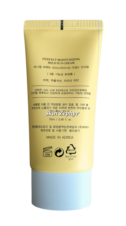 Bonnyhill Perfect Moisturizing Mild Sun Cream SPF50+ PA++++