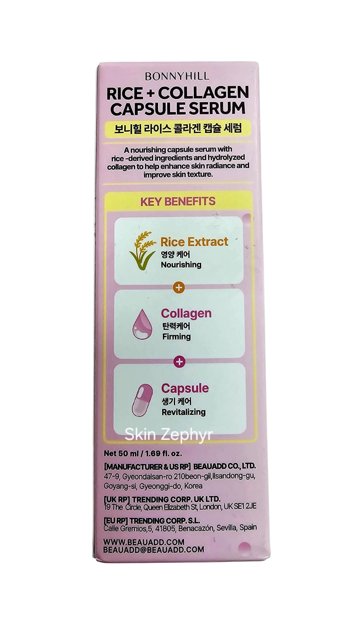Bonnyhill Rice and Collagen Capsule Serum