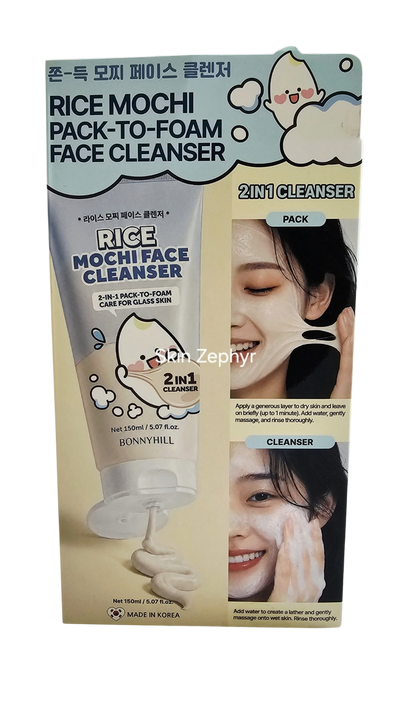 Bonnyhill Rice Mochi Pack-to-Foam Face Cleanser