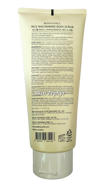 Bonnyhill Rice + Niacinamide Body Scrub