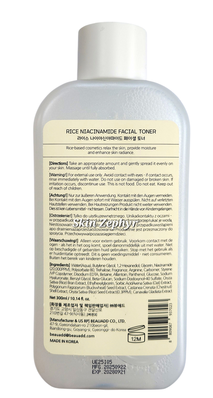Bonnyhill Rice Niacinamide Facial Toner