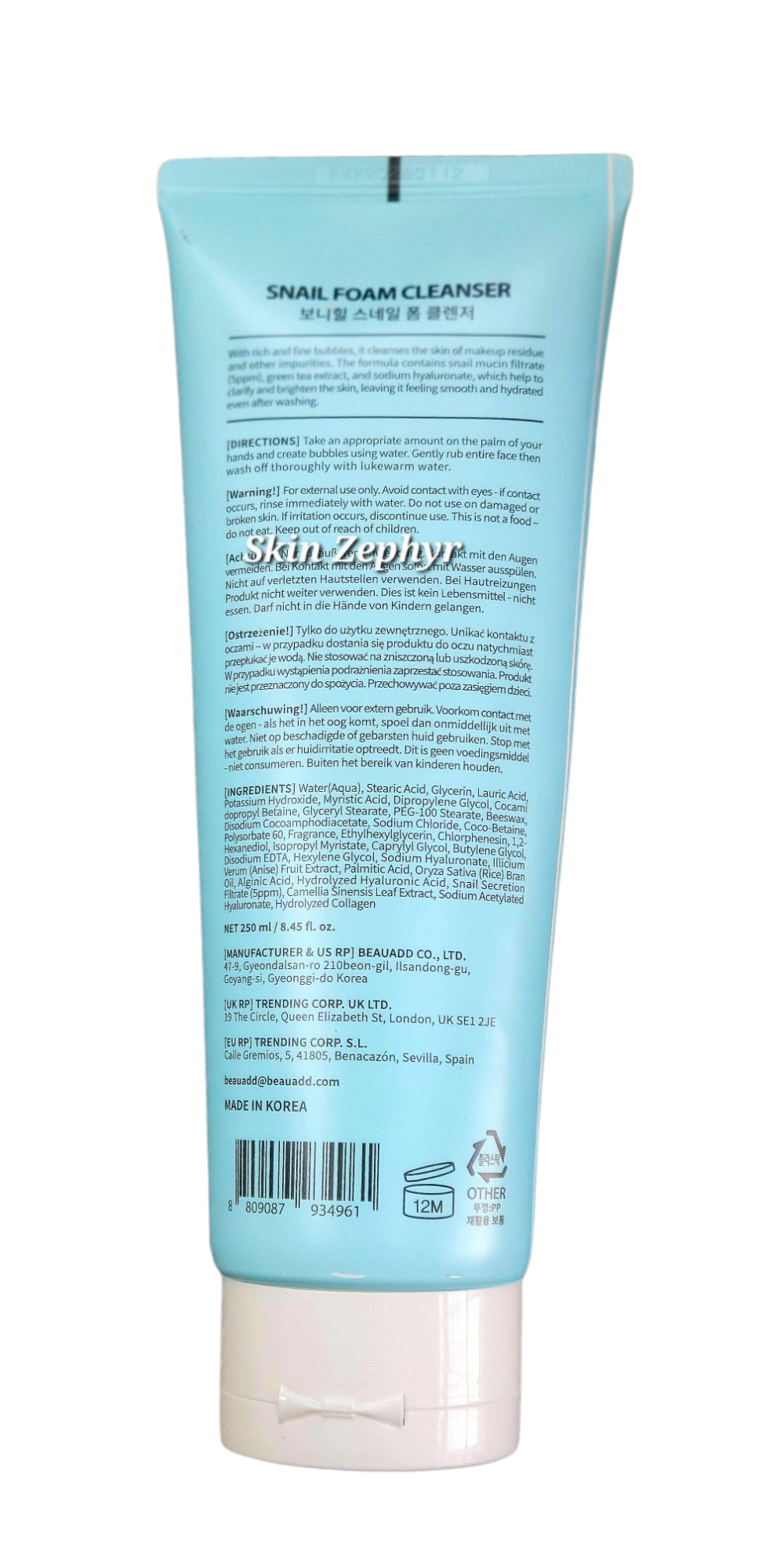 Bonnyhill Snail Cleansing Foam: Bonus Size